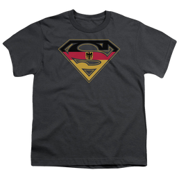 Superman German Shield - Youth T-Shirt Youth T-Shirt (Ages 8-12) Superman   