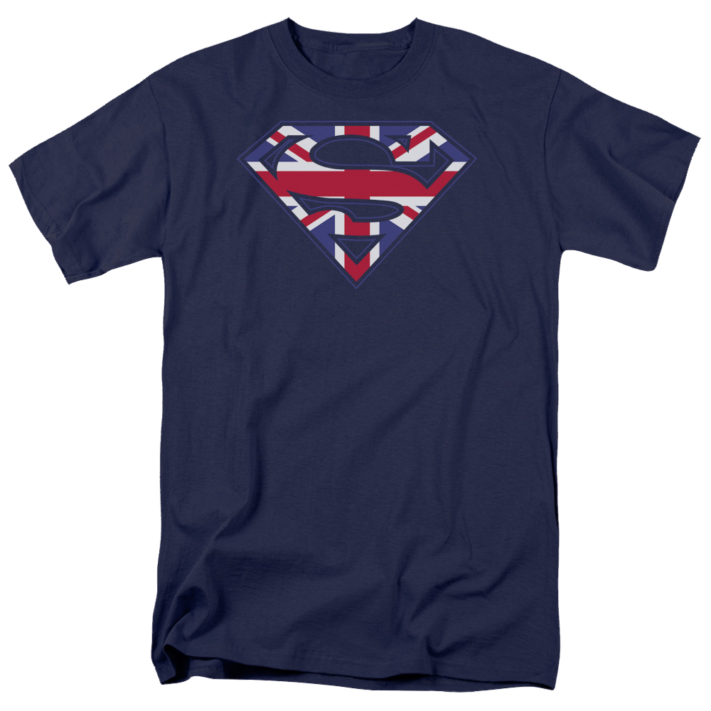Superman Great Britian Shield - Men's Regular Fit T-Shirt Men's Regular Fit T-Shirt Superman   