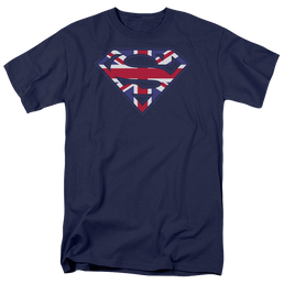 Superman Great Britian Shield - Men's Regular Fit T-Shirt Men's Regular Fit T-Shirt Superman   