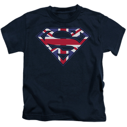 Superman Great Britian Shield - Kid's T-Shirt Kid's T-Shirt (Ages 4-7) Superman   