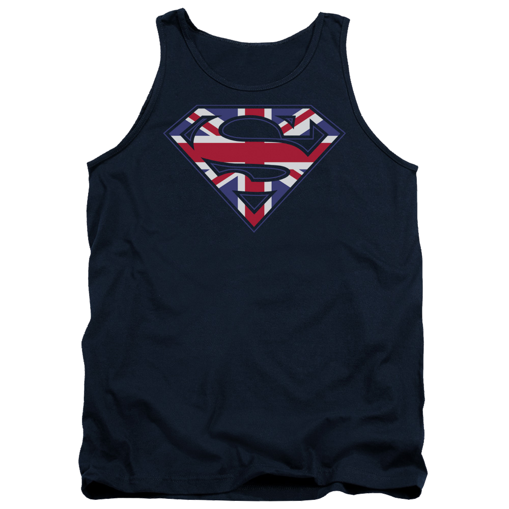 Superman Great Britian Shield - Men's Tank Top Men's Tank Superman   