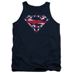 Superman Great Britian Shield - Men's Tank Top Men's Tank Superman   