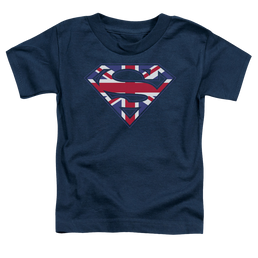 Superman Great Britian Shield - Toddler T-Shirt Toddler T-Shirt Superman   