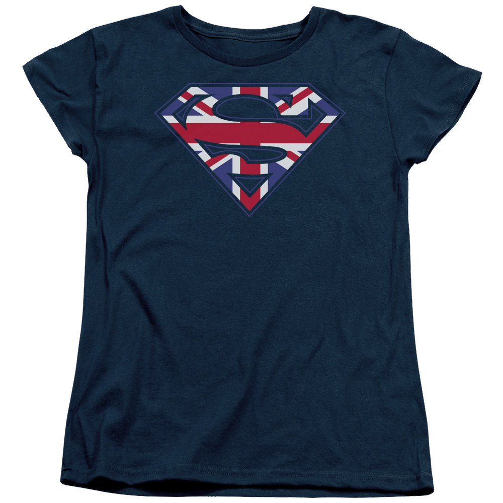 Superman Great Britian Shield - Women's T-Shirt Women's T-Shirt Superman   