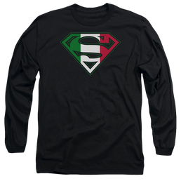 Superman Italian Shield - Men's Long Sleeve T-Shirt Men's Long Sleeve T-Shirt Superman   