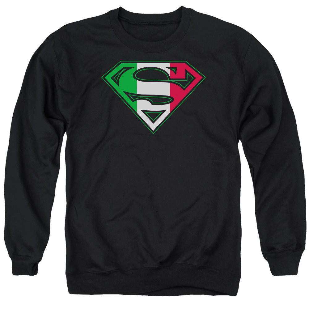 Superman Italian Shield - Men's Crewneck Sweatshirt Men's Crewneck Sweatshirt Superman   