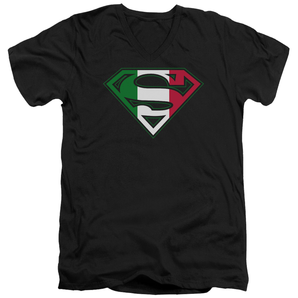 Superman Italian Shield - Men's V-Neck T-Shirt Men's V-Neck T-Shirt Superman   