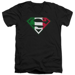 Superman Italian Shield - Men's V-Neck T-Shirt Men's V-Neck T-Shirt Superman   