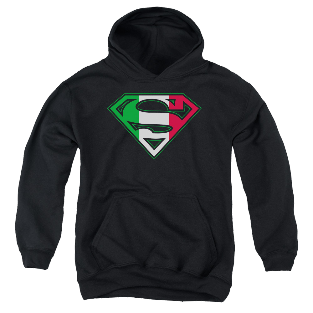 Superman Italian Shield - Youth Hoodie Youth Hoodie (Ages 8-12) Superman   