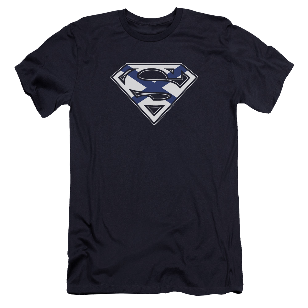 Superman Scottish Shield - Men's Premium Slim Fit T-Shirt Men's Premium Slim Fit T-Shirt Superman   