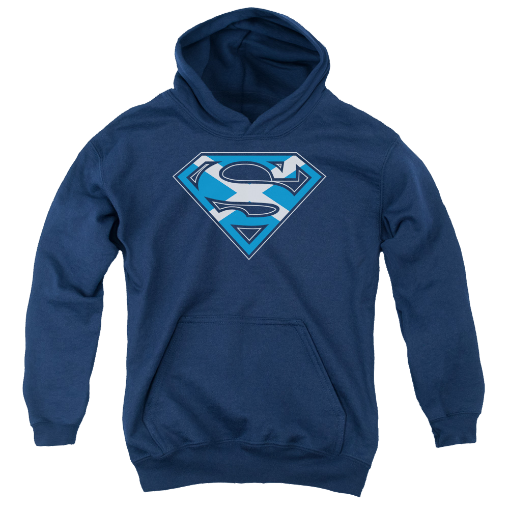 Superman Scottish Shield - Youth Hoodie Youth Hoodie (Ages 8-12) Superman   