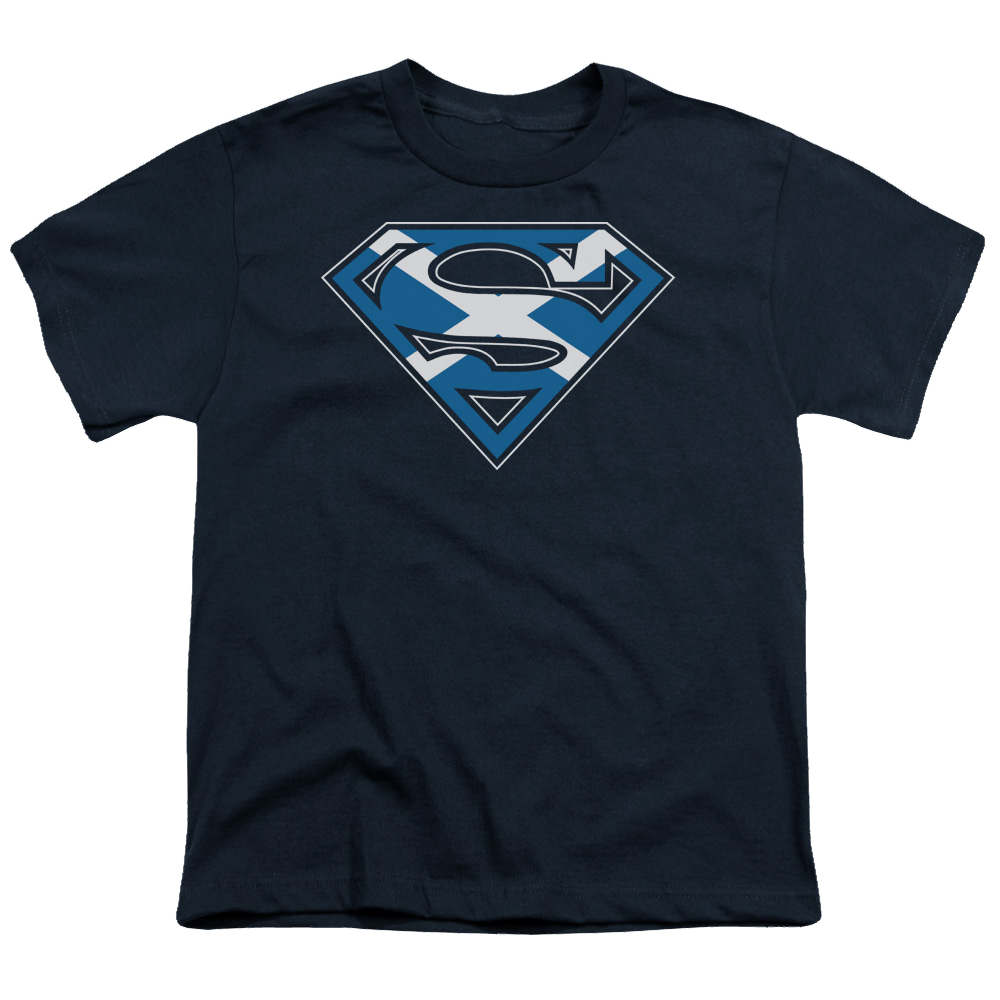 Superman Scottish Shield - Youth T-Shirt Youth T-Shirt (Ages 8-12) Superman   