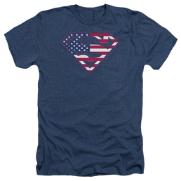 Superman U S Shield - Men's Heather T-Shirt Men's Heather T-Shirt Superman   