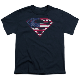 Superman U S Shield - Youth T-Shirt Youth T-Shirt (Ages 8-12) Superman   