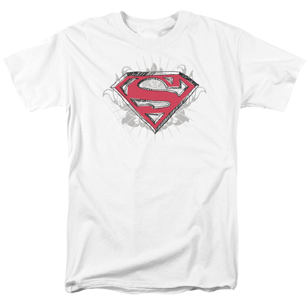 Superman Hastily Drawn Shield - Men's Regular Fit T-Shirt Men's Regular Fit T-Shirt Superman   