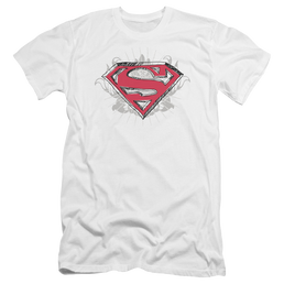 Superman Hastily Drawn Shield - Men's Premium Slim Fit T-Shirt Men's Premium Slim Fit T-Shirt Superman   