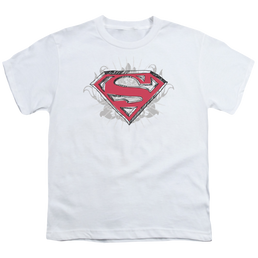 Superman Hastily Drawn Shield - Youth T-Shirt Youth T-Shirt (Ages 8-12) Superman   