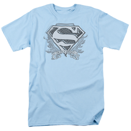 Superman Sketchy Crest Shield - Men's Regular Fit T-Shirt Men's Regular Fit T-Shirt Superman   