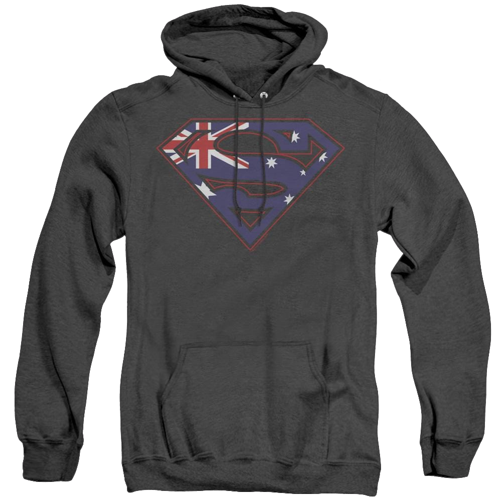 Superman Australian Shield - Heather Pullover Hoodie Heather Pullover Hoodie Superman   