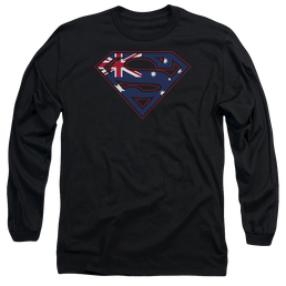 Superman Australian Shield - Men's Long Sleeve T-Shirt Men's Long Sleeve T-Shirt Superman   