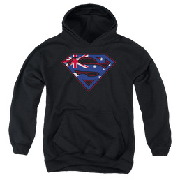 Superman Australian Shield - Youth Hoodie Youth Hoodie (Ages 8-12) Superman   