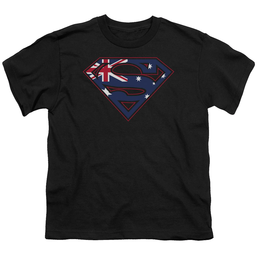 Superman Australian Shield - Youth T-Shirt Youth T-Shirt (Ages 8-12) Superman   