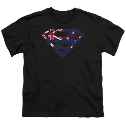 Superman Australian Shield - Youth T-Shirt Youth T-Shirt (Ages 8-12) Superman   