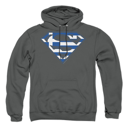 Superman Greek Shield - Pullover Hoodie Pullover Hoodie Superman   