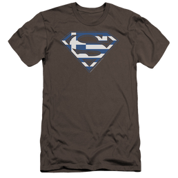 Superman Greek Shield - Men's Premium Slim Fit T-Shirt Men's Premium Slim Fit T-Shirt Superman   