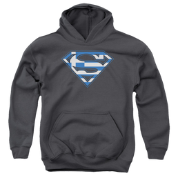 Superman Greek Shield - Youth Hoodie Youth Hoodie (Ages 8-12) Superman   