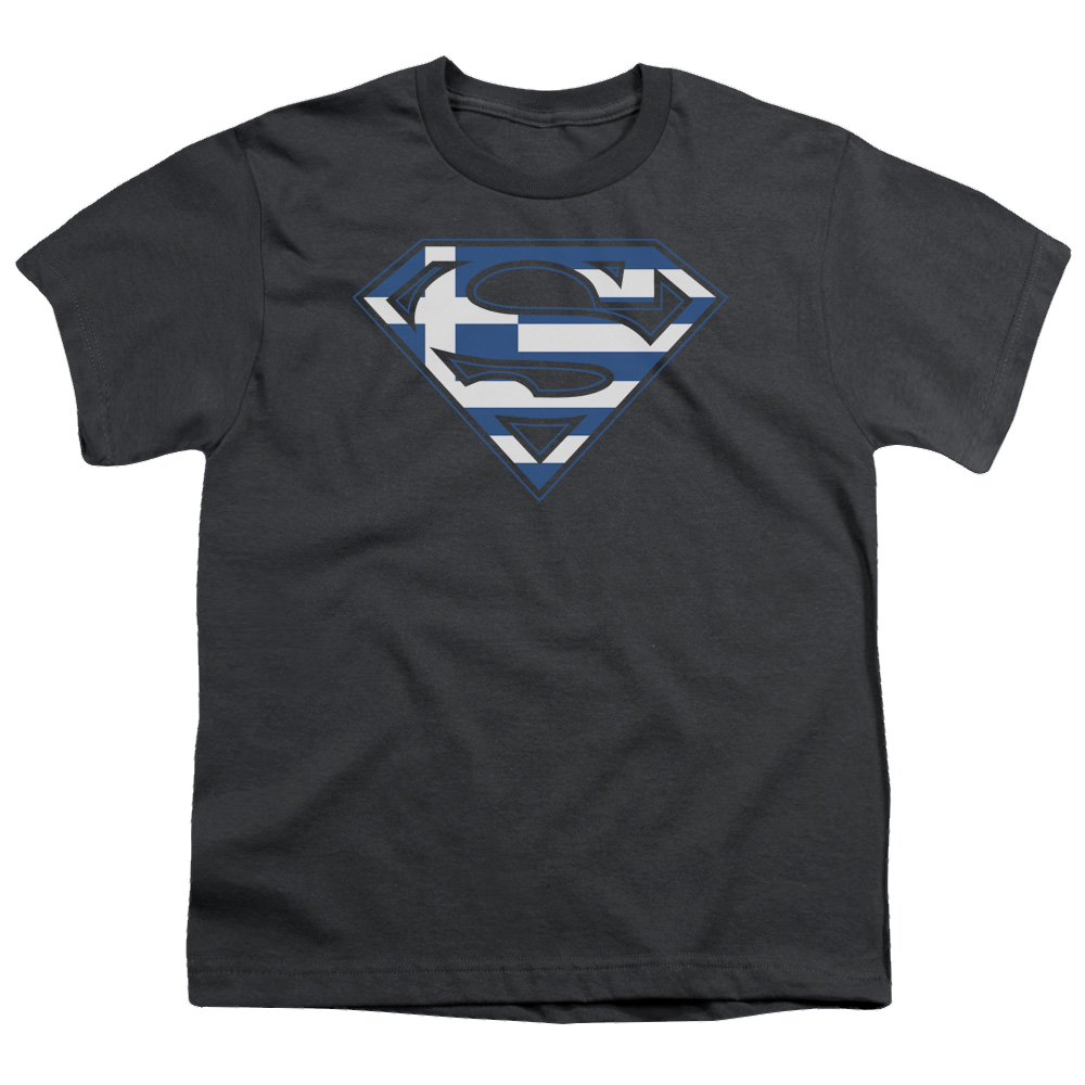 Superman Greek Shield - Youth T-Shirt Youth T-Shirt (Ages 8-12) Superman   