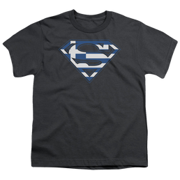 Superman Greek Shield - Youth T-Shirt Youth T-Shirt (Ages 8-12) Superman   