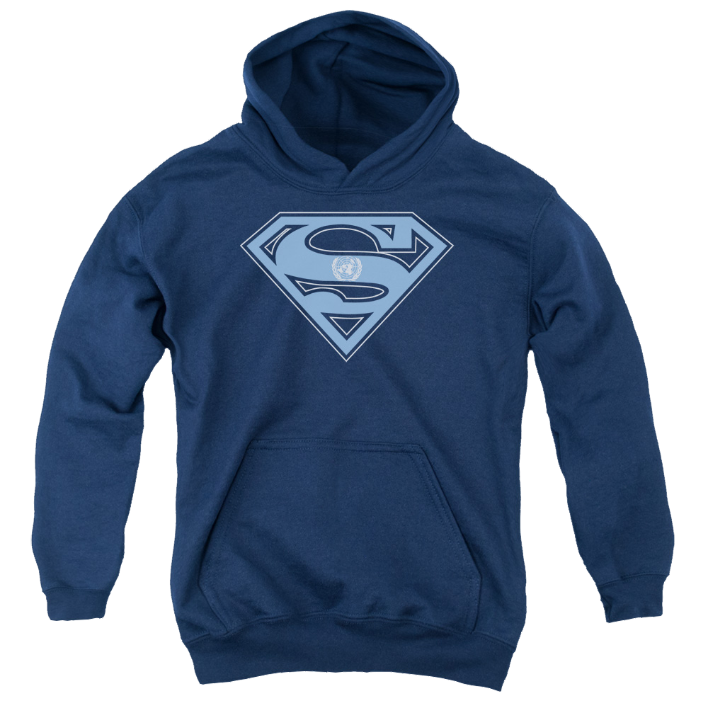 Superman U N Shield - Youth Hoodie Youth Hoodie (Ages 8-12) Superman   