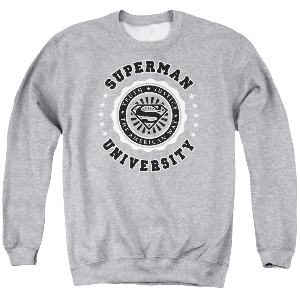 Superman Superman University - Men's Crewneck Sweatshirt Men's Crewneck Sweatshirt Superman   
