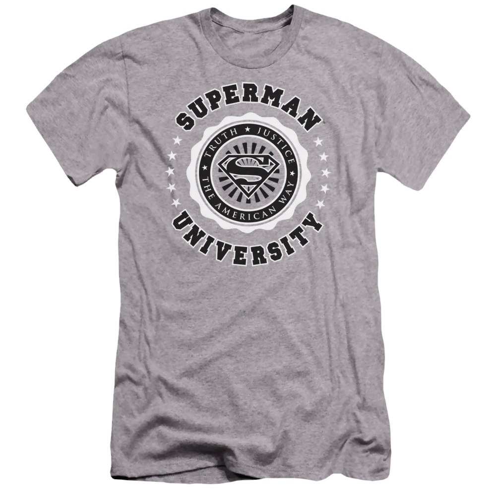 Superman Superman University - Men's Premium Slim Fit T-Shirt Men's Premium Slim Fit T-Shirt Superman   