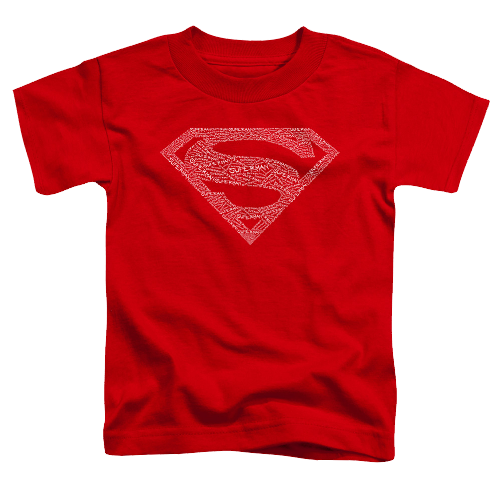 Superman Type Shield - Toddler T-Shirt Toddler T-Shirt Superman   