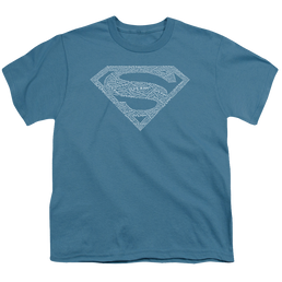 Superman Type Shield - Youth T-Shirt Youth T-Shirt (Ages 8-12) Superman   