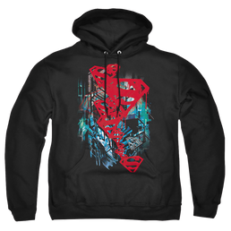 Superman Gritty - Pullover Hoodie Pullover Hoodie Superman   