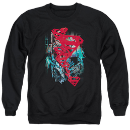 Superman Gritty - Men's Crewneck Sweatshirt Men's Crewneck Sweatshirt Superman   