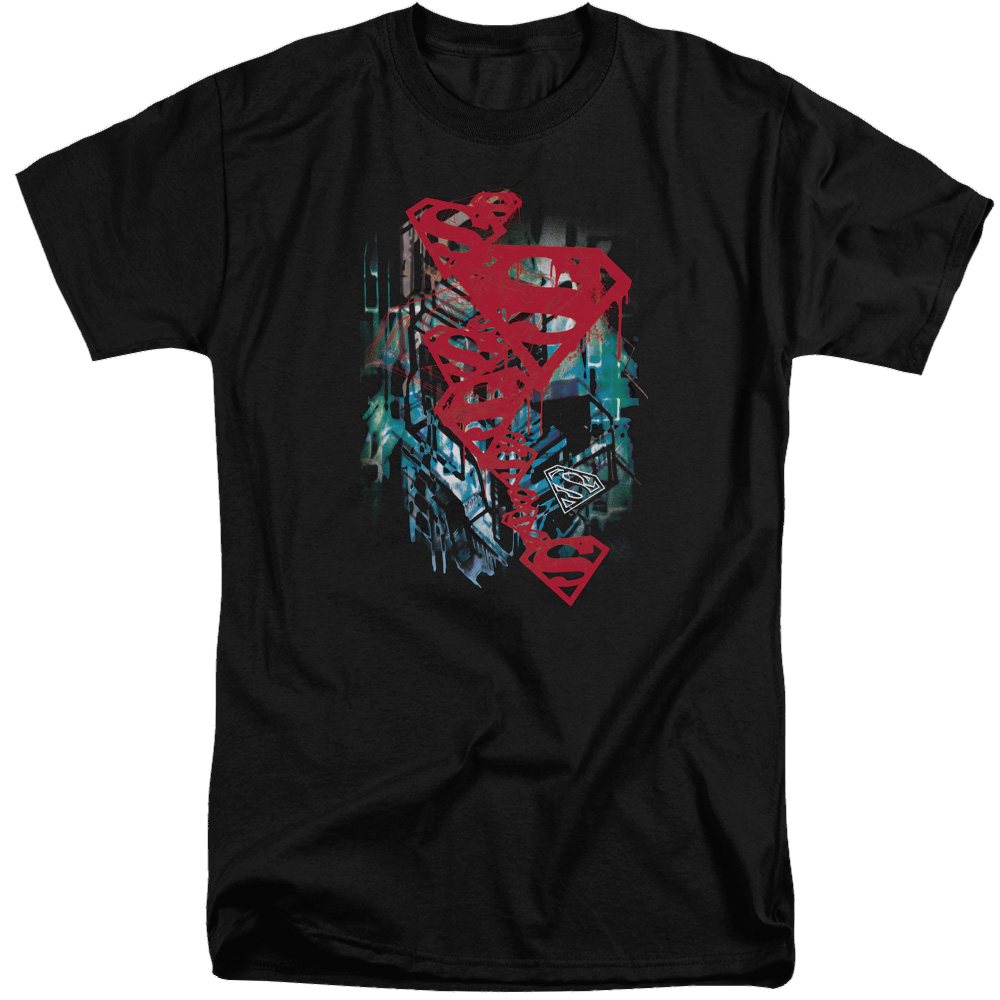 Superman Gritty - Men's Tall Fit T-Shirt Men's Tall Fit T-Shirt Superman   