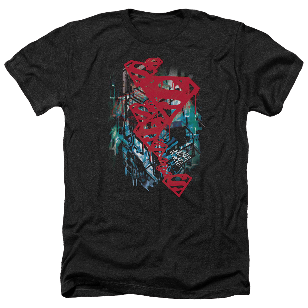Superman Gritty - Men's Heather T-Shirt Men's Heather T-Shirt Superman   