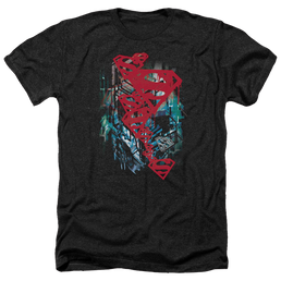 Superman Gritty - Men's Heather T-Shirt Men's Heather T-Shirt Superman   
