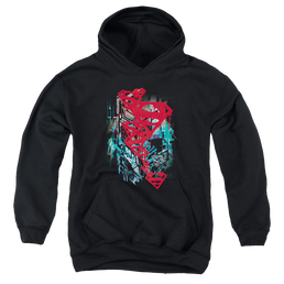 Superman Gritty - Youth Hoodie Youth Hoodie (Ages 8-12) Superman   