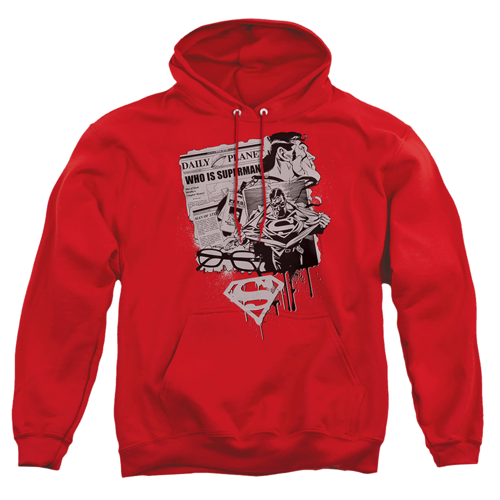 Superman Identity - Pullover Hoodie Pullover Hoodie Superman   