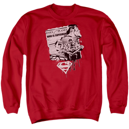 Superman Identity - Men's Crewneck Sweatshirt Men's Crewneck Sweatshirt Superman   