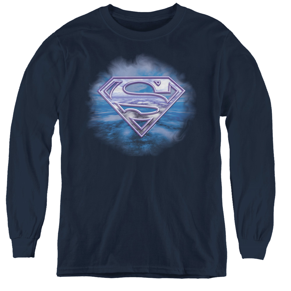 Superman Freedom Of Flight - Youth Long Sleeve T-Shirt Youth Long Sleeve T-Shirt Superman   