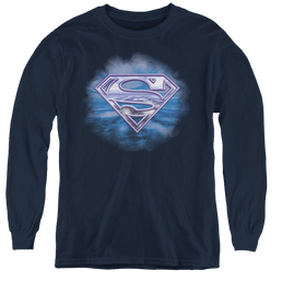 Superman Freedom Of Flight - Youth Long Sleeve T-Shirt Youth Long Sleeve T-Shirt Superman   