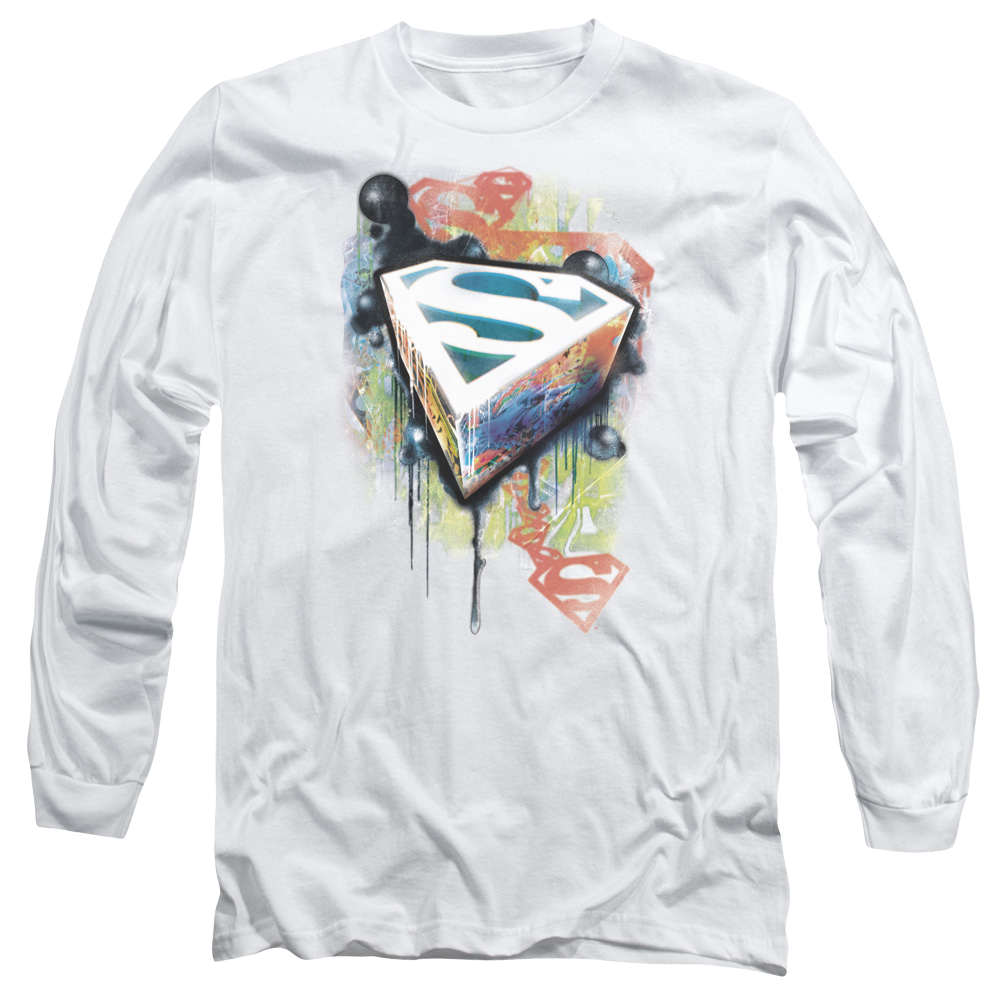 Superman Urban Shields - Men's Long Sleeve T-Shirt Men's Long Sleeve T-Shirt Superman   