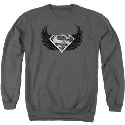Superman Dirty Wings - Men's Crewneck Sweatshirt Men's Crewneck Sweatshirt Superman   