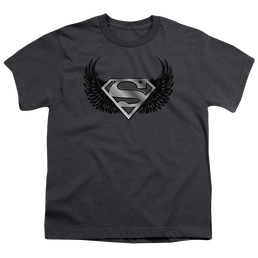 Superman Dirty Wings - Youth T-Shirt Youth T-Shirt (Ages 8-12) Superman   